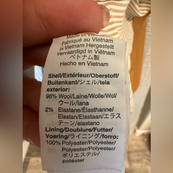 J.Crew Italian Wool Blazer Sz 12 - Picture 6 of 8